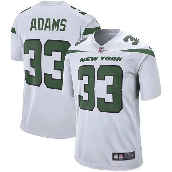 Men New York Jets #33 Jamal Adams Nike White Game NFL Jersey